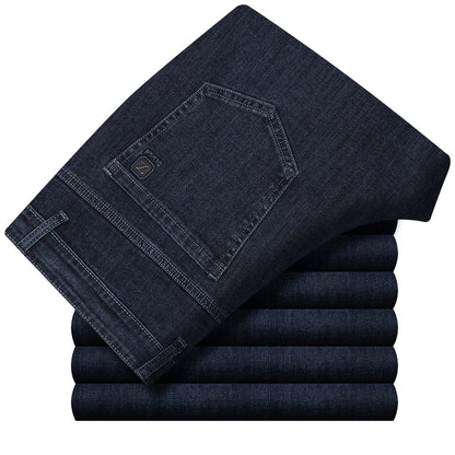 High Waist Denim Jeanse For Men Pants Plus Size 40 42 Fashion Designer Jeans Trousers For Men Street Wear Straight Loose Autumn