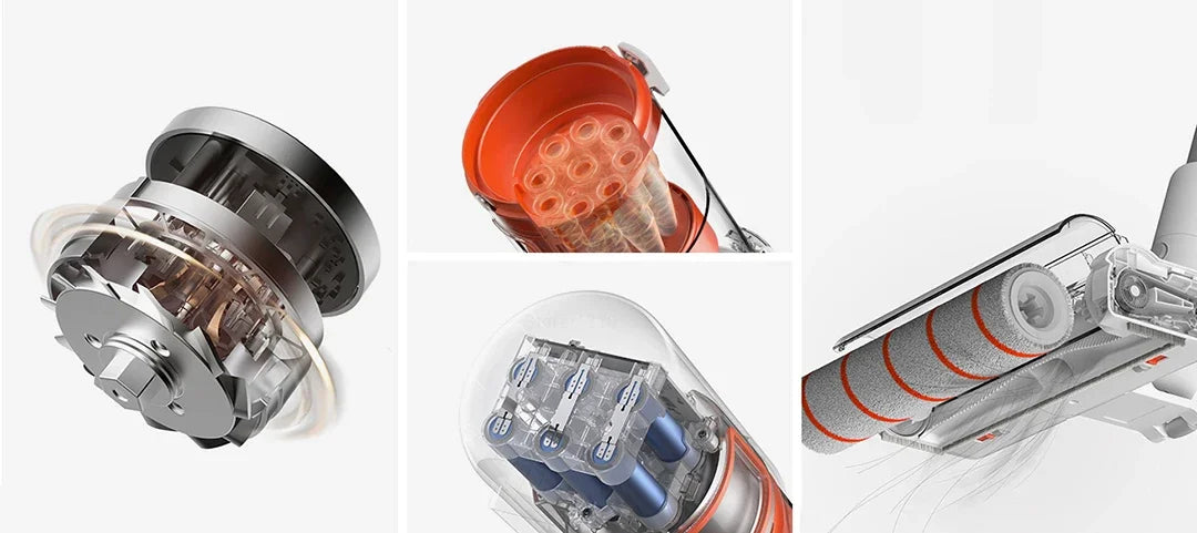 XIAOMI MIJIA 3C Handheld Wireless Vacuum Cleaners 120AW cyclone Suction Wireless Sweep Multifunctional Brush Home Car household