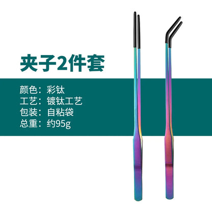 Stainless Steel Reptile Feeding Long Tongs Tweezers For Reptile, Lizards, Spider, Tarantula, Hedgehog, Snake, Aquarium