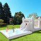 4m Inflatable Bounce House White Jumping Castle With Ball Pool Slide Birthday Party Decoration Gift Bouncy Castle
