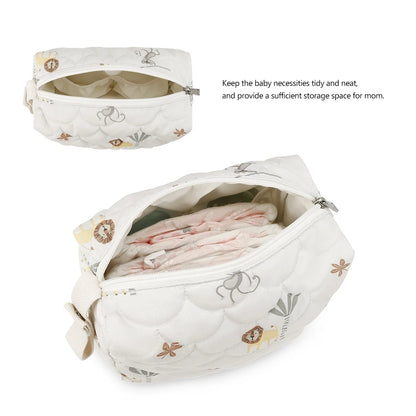 Baby Diaper Bag Waterproof Nappy Bag Reusable Wet/Dry Storage Handbag For Stroller Travel Mommy Pouch Rainbow Printed