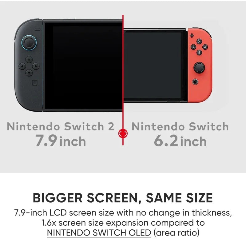 Nintendo Switch 2 Portable Game Console, 7.9 Inch Screen, 120Hz, with Joy-Con 2, Hdr, Magnetic Tv Mode, Laptop Pc