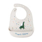 Waterproof Baby Bibs For Kids Eating Stuff Soft Silicone Cartoon Crocodile Printed Baby Apron Bib Reusable Baby Feeding Apron