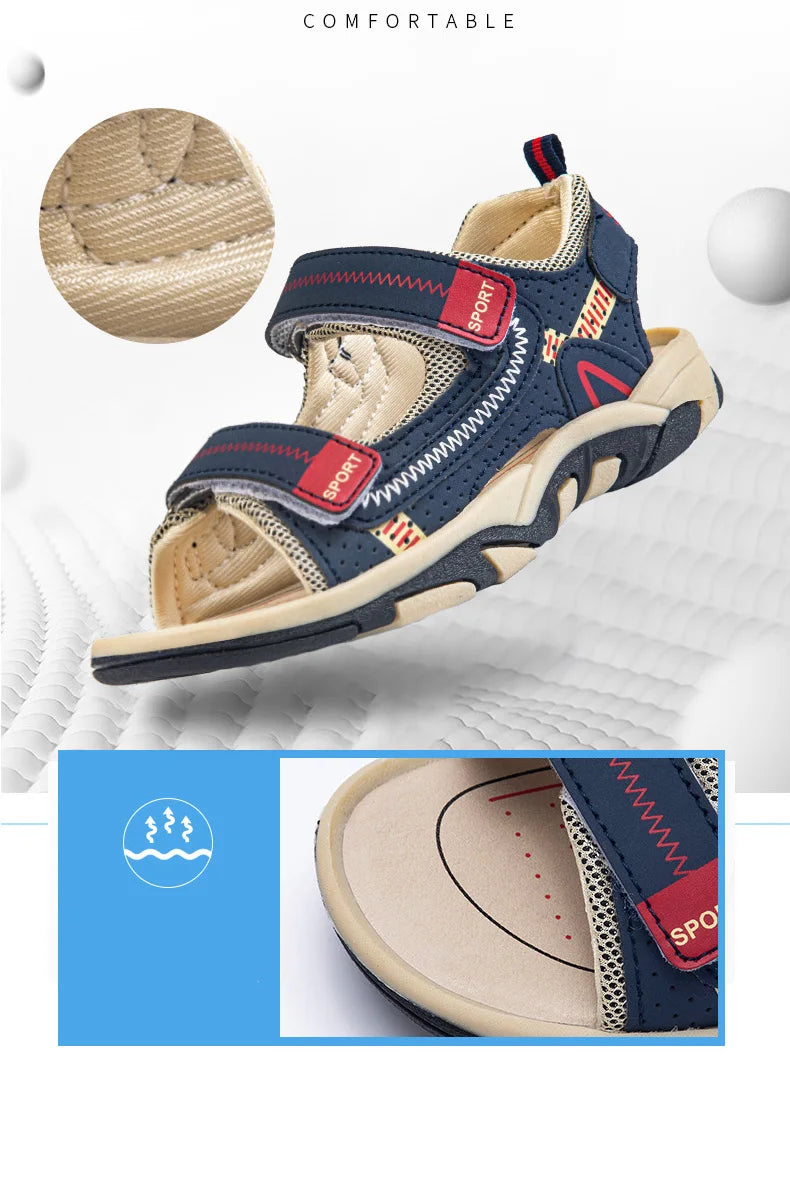 Breathable Children's Sandals Beach Shoes Boys Outdoor Sports For Kid's Girls Students Casual Sandals Anti-slip Flat Walking