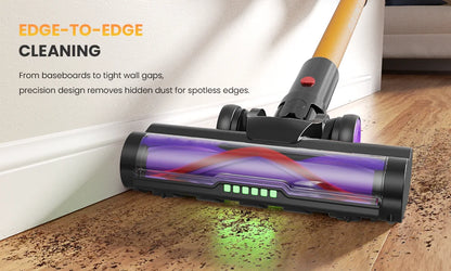 Erabros EV5 550W 70KPA Cordless Vacuum Cleaner Ultra-Strong Suction Power 80Mins Runtime Handheld Smart Vacuum Cleaner 4 Modes
