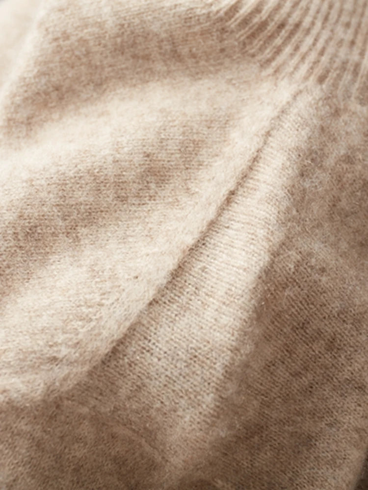 Men's Turtleneck 100% Cashmere Sweater Autumn Winter Basic Long Sleeve Pullover Cashmere Knitwear Soft Warm Comfy Clothing