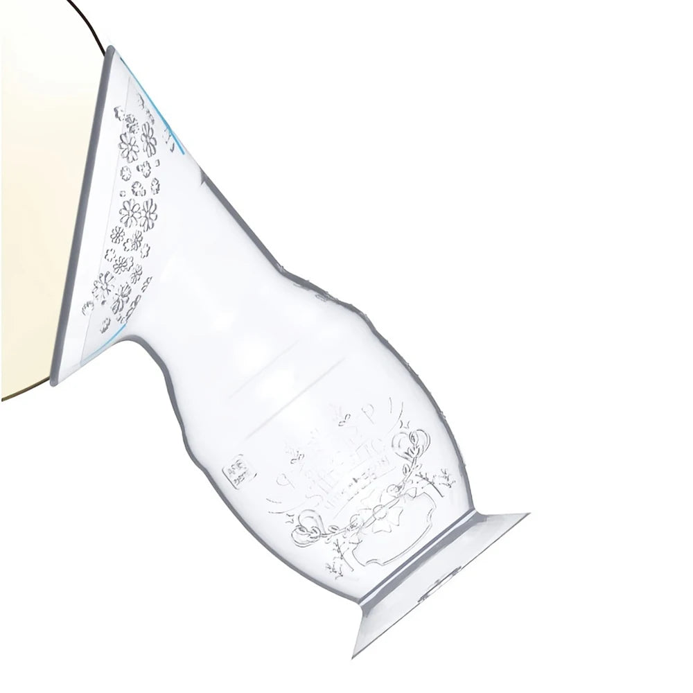 Manual Breast Pump with Scale&Diversion Trench, Soft Silicone Breastfeeding Pump, Milk Saver,Safe and Night Quiet Pumping