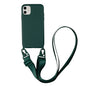 2024 Silicone Lanyard Phone Case For iPhone 12 13 Mini 14 15 16 Pro Max X XR XS Cover With Neck Strap Crossbody Necklace Cord