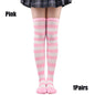 Color Striped Stockings Japanese Over Knee Socks Fashion Women Keep Warm Soks Sexy Slim Long Socks Hosiery JK Cosplay Lolita Y2k