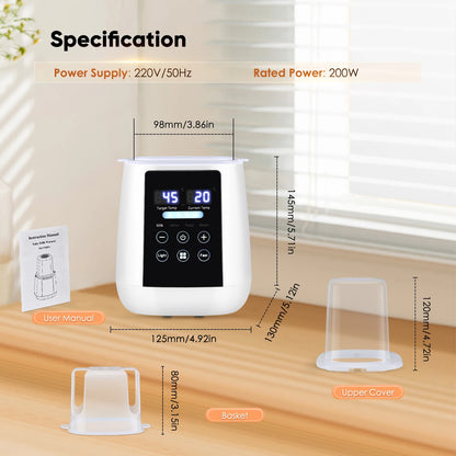 6in1 Fast Electric Baby Bottle Warmer Heater Sterilizer For Breast Milk Digital Timer Temperature Control Automatic Shutoff 220V