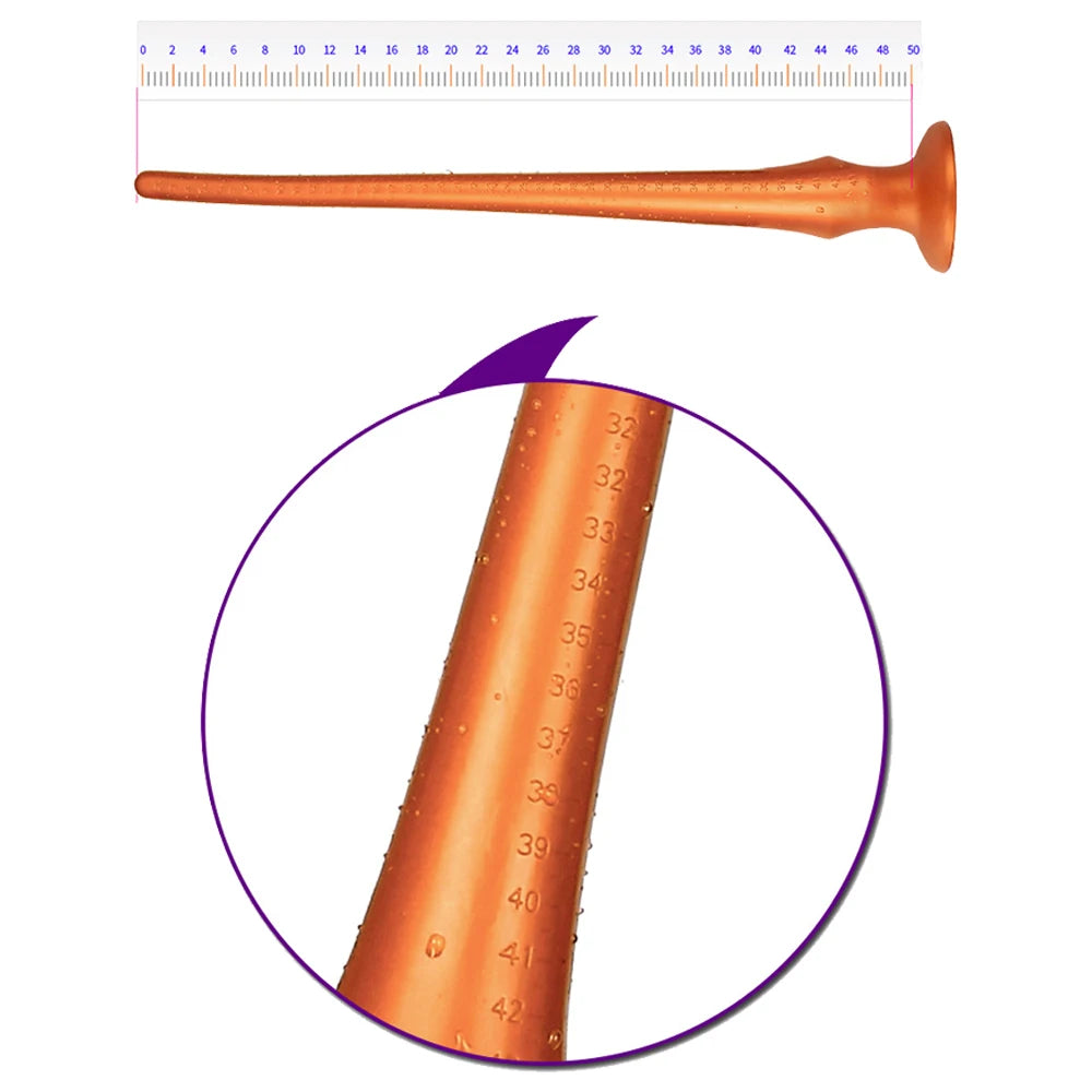 30-60CM Liquid Silicone Scale Anal Strip Butt Plug Dildo Stimulate Anus Vagina Soft Anal Dilator Couple Sex Toys For Women Men