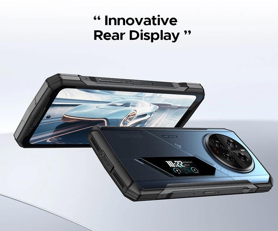 Global Version DOOGEE V40 Pro 5G Rugged Phone 6.78" Display 16GB+512GB Dimensity 7300 200MP AI Camera 8680mAh 33W Fast Charger