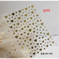 3d Nail Art Stickers Red Black White Love Hearts Stars Clouds French Full Tips Adhesive Nail Decals Slider For Manicure