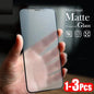 1-3Pcs Anti Fingerprint Frosted Matte Screen Protector for iPhone X XS 11 12 13 Mini 14 15 16 17 Air Pro Max Plus Tempered Glass