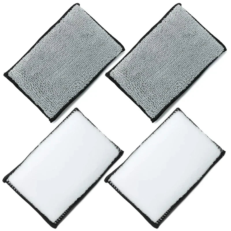2-10Pcs Auto Detailing Tools Soft Double Side Microfiber Scrubbing Sponge Car Leather Cleaning Microfiber Towel Wax Sponge