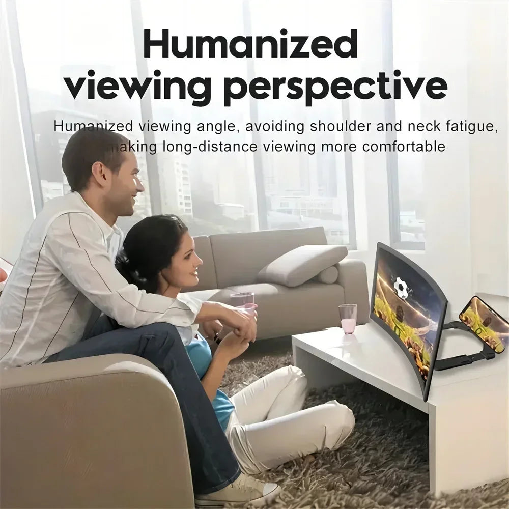 Mobile Phone Screen Protect Eyes HD Magnifier Movie Video Amplifier Holder Enlarger Screen Smart Phone Magnifying Curved Screen