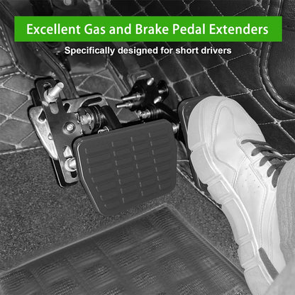 Gas and Brake Pedal Extenders Suitable For Most Vehicles Pedal For Go Kart Adjustable Length Angle Auto Vehicles Brake&Accelerat