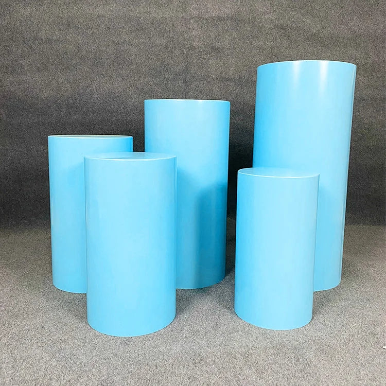 Cylinder Pedestal Plinth  Cake Stand White Flower Column Dessert Table For Birthday Party Wedding Decoration