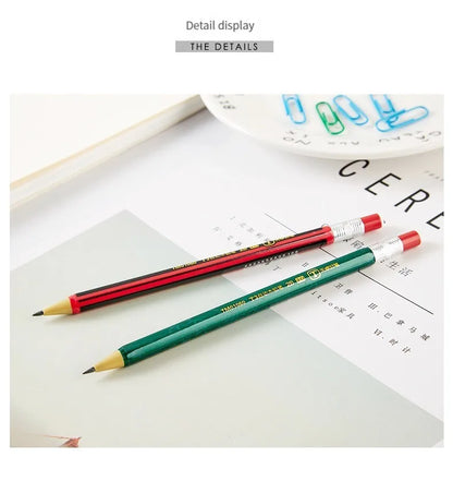 1-42Pcs Mechanical Pencils Set 2B 2.0mm Automatic Student Pencils with Sharpener Color Pencil Leads School Pens Cute Stationery