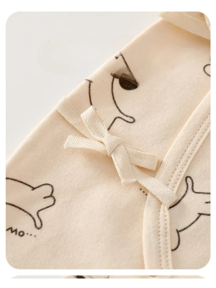 AYNIGIELL Spring Autumn 0-6 Months Baby Jumpsuit Cartoon Pattern Male and Female Infants 100%Cotton Rompers Infant Clothing