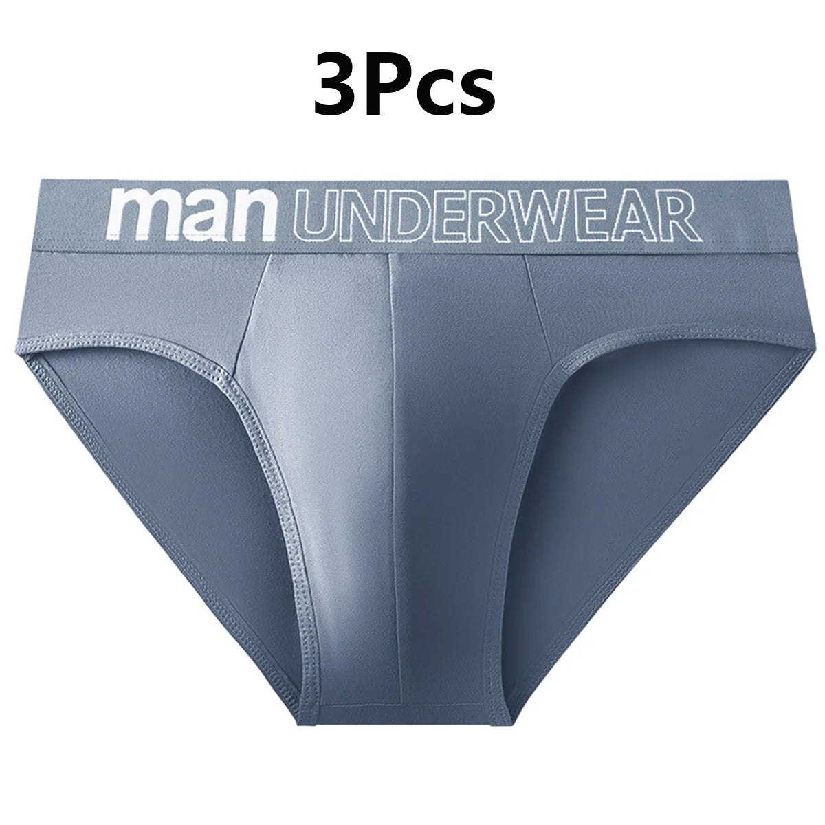 3 Pcs/Lot Men's Letter Briefs Underwear Comfortable Panties Shorts Sexy Gifts for Man Underpants