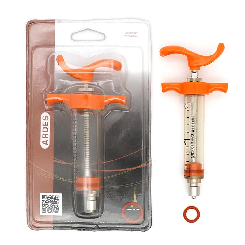 10/30/50ML Animal Syringe Plastic Veterinary Syringe With Needle Bird Feeding Rearing Poultry Syringe Small Pet Medicine Feeder