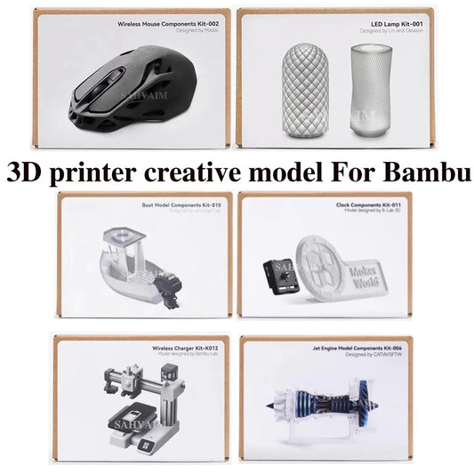 For Bambu Lab 3D Printing DIY Creative Model Computer Wireless Mouse Aviation Model Engine LED Light Kit 001 3D Printer Par
