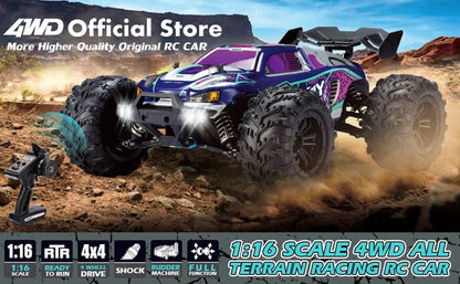 4WD 1:16 80KM/H Super Brushless 50KM/H Brushed RC Car 4x4 Off Road Remote Control High Speed Drift Racing Truck Buggy Toy Gift