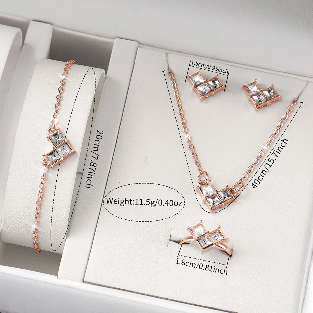 6PCS/Set Fashion Women's Quartz Watch Stainless Steel Band Wrist Watches Diamond Jewelry Set(Without Box)