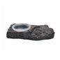 Imitation Stone Resin Rock Feeder Dish Wear Resistant Anti-knock Pet Feeder Ledge with Bowls Wide Mouth Reptile Food Bowl