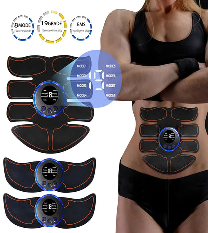 USB Charging EMS Abdominal Muscle Stimulator for Men Fitness ABS Arm Training Patches Home Muscle Exercise Equipment