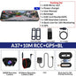 E-ACE 2K Car DVR WIFI GPS Stream Media Mirror Optional 1080P Car Video Camera Night Vision Loop Recording 24H Parking Black Box