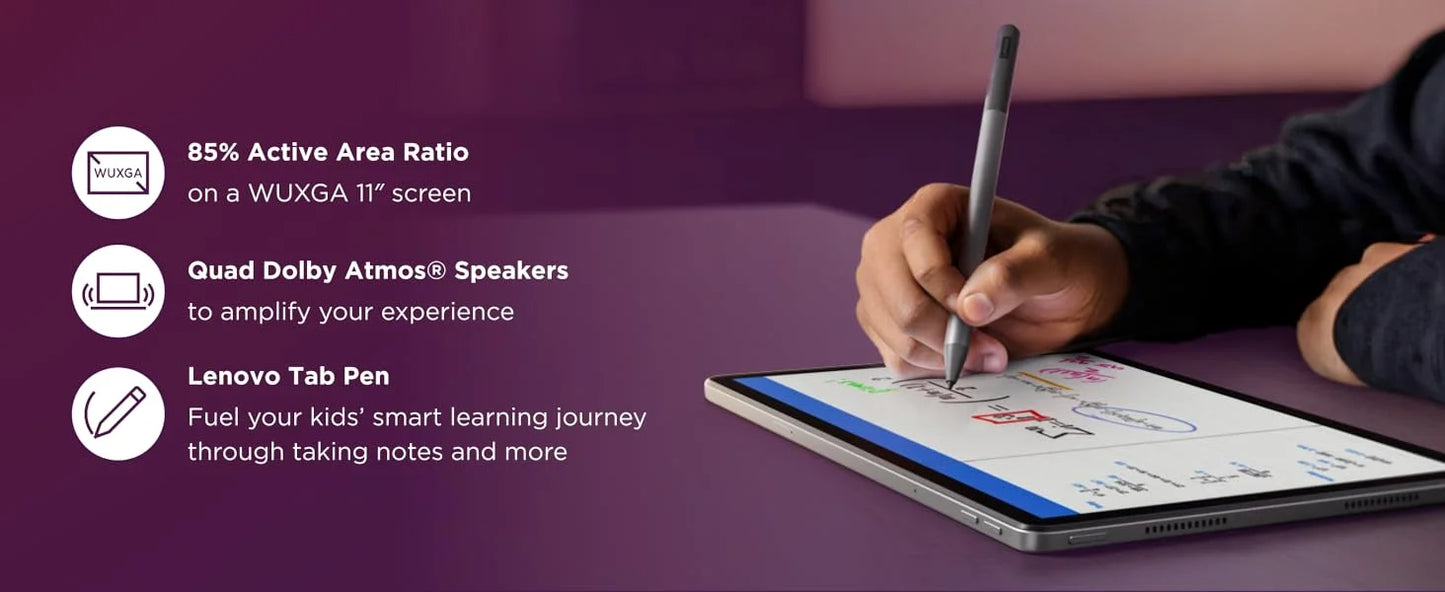 Global ROM Lenovo Tab M11 K10 11” 90Hz Display Android 13 L1 MediaTek Helio G88 8GB/128GB 7040mAh Battery 4G LTE Tablet 2025