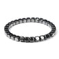 Men Hematite Bracelet Loss Weight No-magnetic Black Hematite Bead Bracelet Healing Health Therapy Balance Pulsera Jewelry Gift