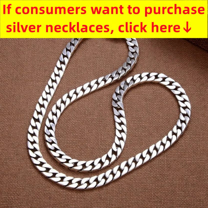 100% S925 Sterling Silver Bracelet 8MM Punk S925 Silver Jewelry Never Fade Carry Certificate Men Women Jewelry Gifts