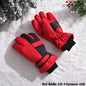 Winter Snow Gloves for Boys Girls Ages 10-14, Warm Knit Windproof for Skiing Cycling Fishing, Machine Washable