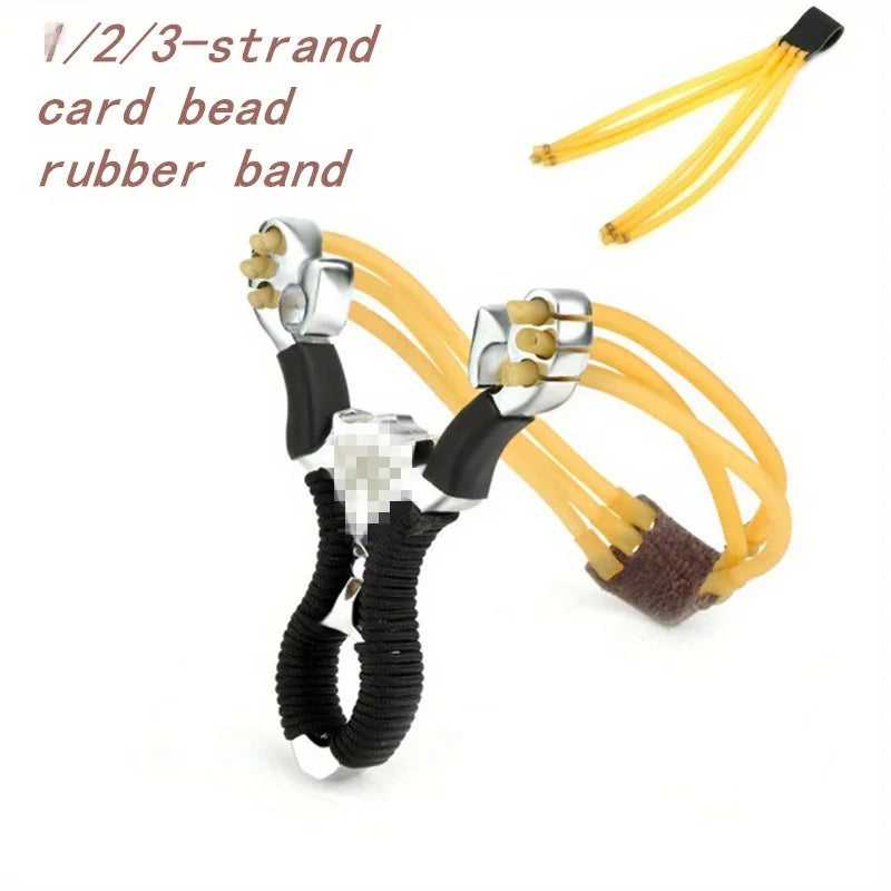 2pcs Slingshot Card Bead Rubber Band Slingshot Replaces Elastic Rubber Band, Round Rubber Band and Slingshot Accessories