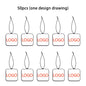50Pcs Customized Car Air Fresheners Hanging Parfum Natural Scented Paper Air Freshener Car Accessories Interior Auto Perfume