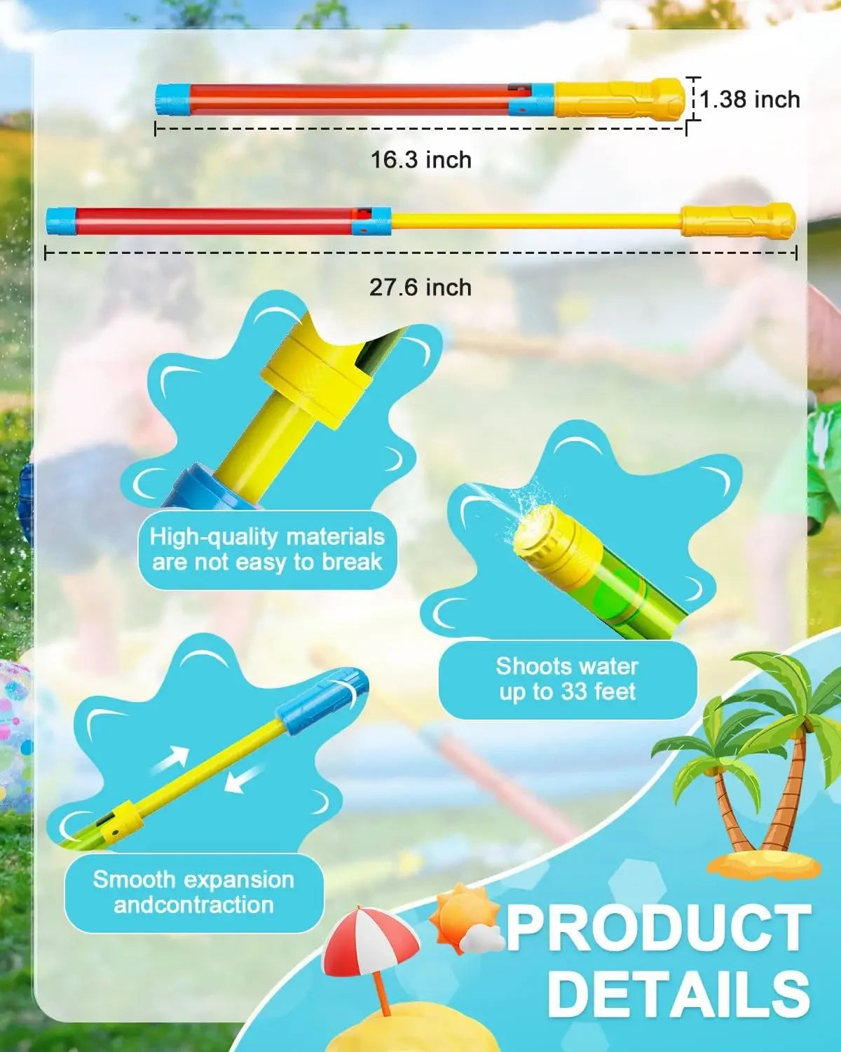 Large capacity water gun, adult water game, combat, summer swimming pool, beach, outdoor activities