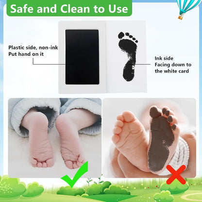 Baby Inkless Hand and Footprint Kit, Ink Pad Paw Print kit for Dogs, Dog Nose Print Kit, Dog Paw Print Kit - Baby Footprint Kit