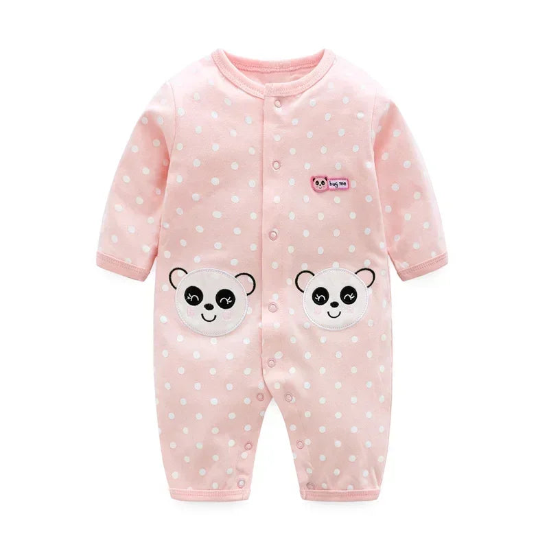 Spring Autumn Newborn Baby Boy Rompers Cotton Girls Clothes 0 to 12 Months Comfortable Babies Jumpsuits Clothing Onesies