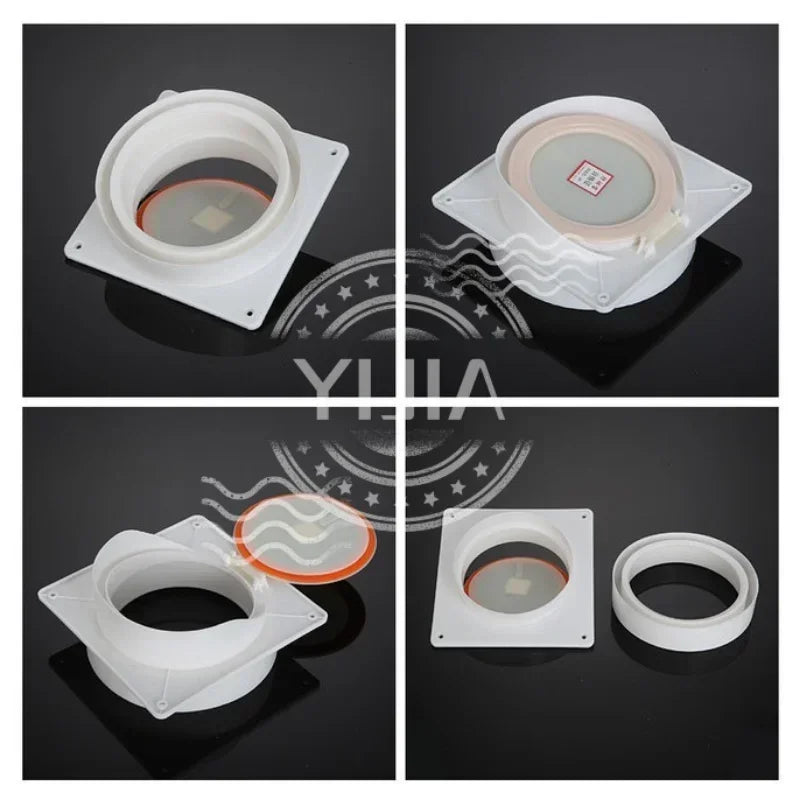 1PCS Bathroom Check Valves Pipe Ventilator Air Valve Backdraft Damper Duct Preventer Backflow Back Draft Damper Home Improvement
