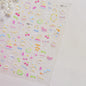 Colorful Balloon Cute Puppy Flower Cherry Bowknot Love Happy Dog Animal Self Adhesive Nail Art Sticker Decoration Manicure Decal