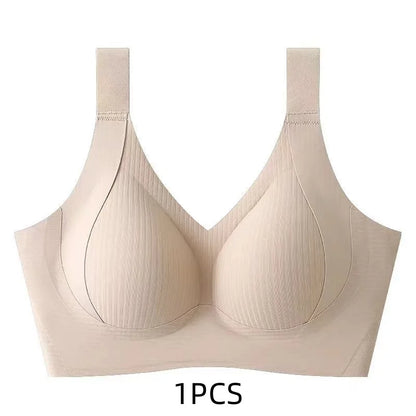 1/2PCS Women's Seamless Underwear, Thin Style, Large Breasts, Small Breasts, No Wires, Pull-up And Anti-sagging Large Size Bra