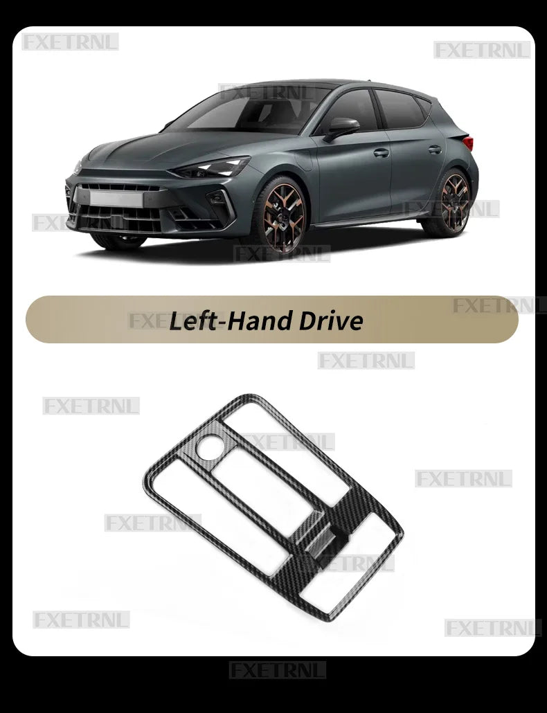 For Cupra Formentor 2020 2021 2022 2023 2024 2025 2026 Seat Leon MK4 Cupra Leon Carbon Fiber Style Automatic Car Gear ABS Trim