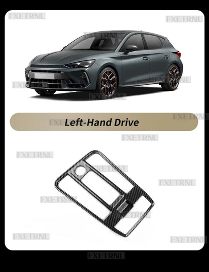 For Cupra Formentor 2020 2021 2022 2023 2024 2025 2026 Seat Leon MK4 Cupra Leon Carbon Fiber Style Automatic Car Gear ABS Trim