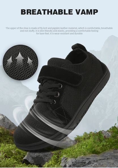 Kids wide foot barefoot shoes boys and girls minimalist kids sneakers natural opening shoes toddler small big kids walking shoes