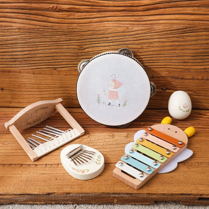 Montessori Kids Musical Toys Wooden Educational Instruments Baby Percussion Instruments Music Station Newborn Birthday Gift