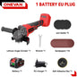 ONEVAN 3000W Brushless Electric Angle Grinder 3 Gear Cordless Cutting Metal Pipe Power Polish Tools For Makita 18V Battery Pin