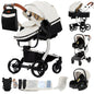Baby pram Lightweight stroller Baby carriage PU 3in1 stroller Baby stroller 3-in-1 Baby carriage strollers for baby light carts